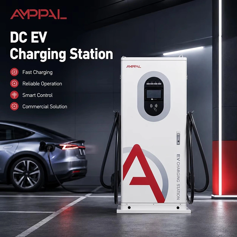 பொது பார்க்கிங்கிற்கான 40kW வணிக ஒருங்கிணைந்த DC EV சார்ஜிங் நிலையம்