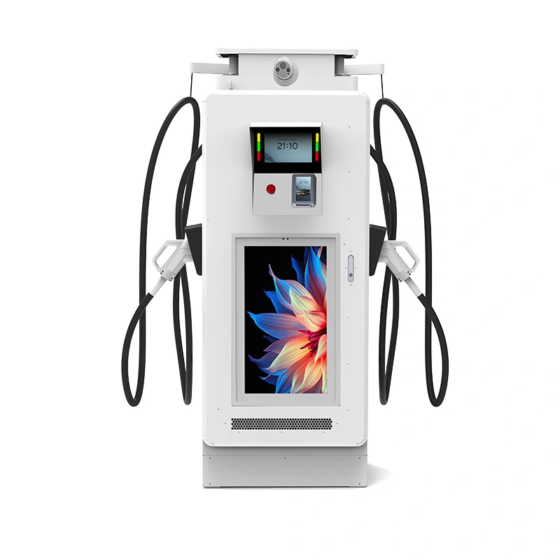 பொது சார்ஜிங்கிற்கான டிஜிட்டல் டிஸ்ப்ளேயுடன் 60kW DC EV ஃபாஸ்ட் சார்ஜர்