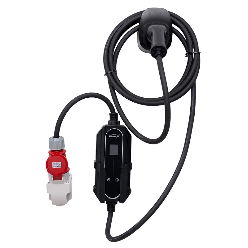 7kW போர்ட்டபிள் AC EV சார்ஜர், வீடு மற்றும் வெளிப்புற சார்ஜிங்கிற்கான அக்ரிலிக் வீடுகள்